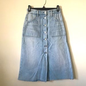 Citizens of Humanity Amelia denim skirt in Sea Spray